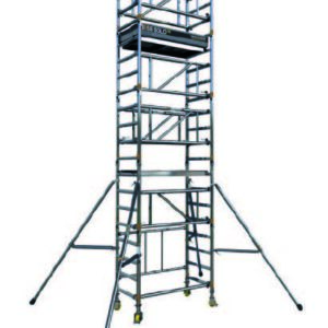 Single width access tower blue