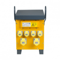 Yellow air cooled site transformer