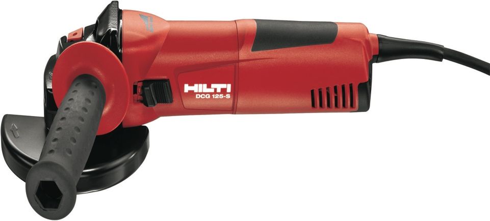 Red Hilti angle grinder