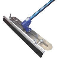 Blue and silver mop float