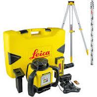 Yellow and black laser level kit with stand